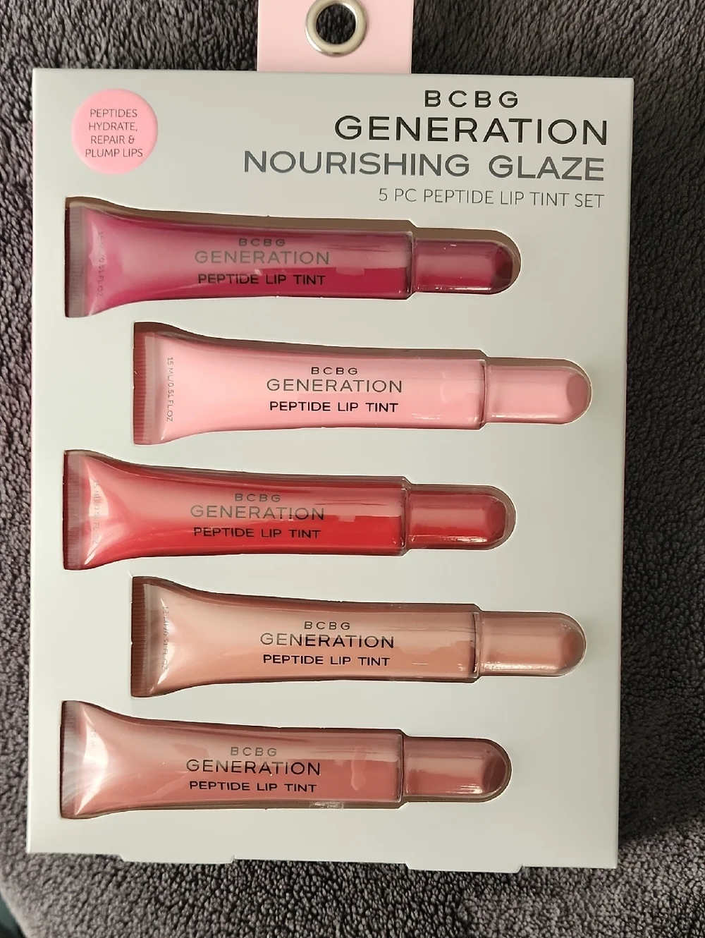 BCBGeneration Nourishing Glaze 5-Pc Lip Tint Set - Pink, Rose & Coral Shades